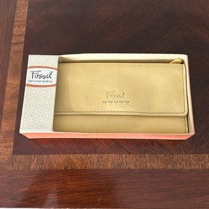 Fossil Yellow Clutch/Wallet